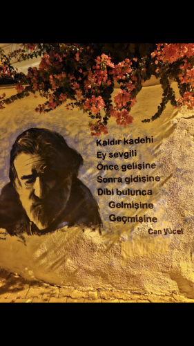 Kaldır kadehi sevgili / Önce gelişine / Sonra gidişine / Dibi bulunca Gelmişine / GeçmişineCan Yücel (Datça, 2024)